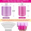 Hair Curlers Rollers, Cludoo 36Pcs Jumbo Big Hair Roller Sets with Stainless Steel Duckbill Clip, 2 Size Self Grip Hair Curlers Rollers for Long Medium Short Thick Fine Thin Hair Bangs Volume