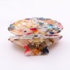 Fantasy Sea Shell Hair Clip,Acetate Hair Clip,Small Claw Clip for Women,Orange, 1 Count (Pack of 1)
