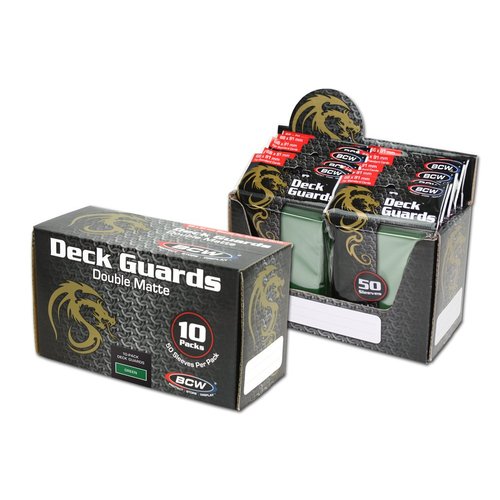 1500 Green Double Matte Deck Guard Card Sleeves - Ultra Protectors - MTG -Lord of The Rings