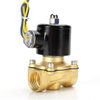 Beduan Brass Electric Solenoid Valve, 1/2" 12V Air Valve Normally Colsed for Water Air Gas Fuel Oil