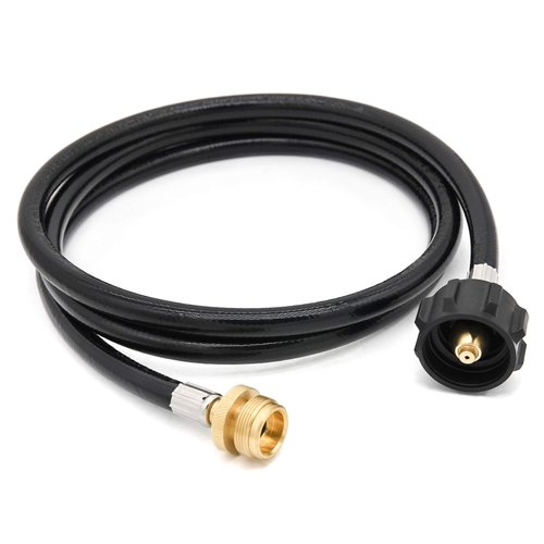 6 Feet Propane Adapter Hose 1 lb to 20 lb Converter Replacement for Weber Q1200 Q1000 Gas Grill, Fit for QCC1/Type1 Tank Connect to 1 lb Bulk Portable Appliances to 20 lb Propane Tank.