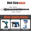 AVERZELLA 3/16" Tungsten Carbide Concrete Drill Bit Set with Four-Cross Edge& Hex Shank,10 PCS 5mm Drill Bits for Metal,Masonry Drill Bit Set 3/16 Inch for Tile/Ceramic/Glass/Mirror/Brick/Cement
