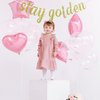 Happy Golden Birthday Cake Topper, Stay Golden Glitter Banner Gold Birthday Decorations Golden Girls Party Supplies Golden Birthday Gifts Hanging Garland for Boys Girls Birthday Baby Shower Party