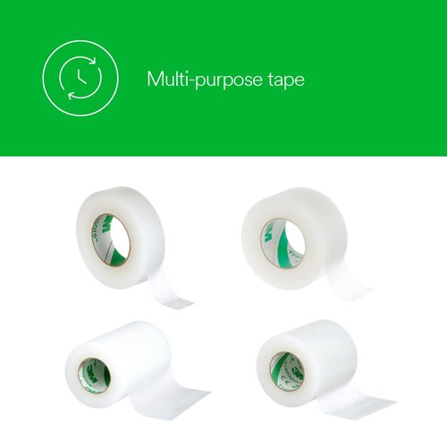 3M™ Transpore™ Surgical Tape, 1527-0, 1/2 in X 10 yd, 24 Roll/Carton, 10 Carton/Case