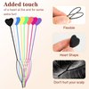 Dimeho Quick Hair Beader for Bead Loading and Hair Styling Kit 16pcs Ponytail Hair Styling Maker Set Plastic Topsy Tail Colorful Hair Beading Tools for Women and Men