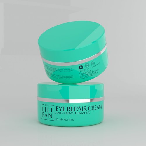 Dr Lili Fan Probiotic Eye Repair Cream with SCS and Patented Peptides. Reduces Fine Lines, Wrinkles, Dark Circles, and Puffiness with No Oily Residue. 0.5 fl oz.