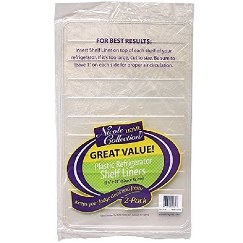 nicole 4 Plastic Refrigerator Shelf Liners Home Collection Cut to Size
