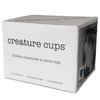 Creature Cups SKULL Ceramic Cup (11 Ounce, Black Exterior) | Hidden 3D Creature Inside Mug Emerges As You Drink | Spooky Creepy Coffee & Tea Cup