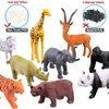 ValeforToy 54-Piece Mini Jungle Animals Set with Gift Box - Realistic Wild Animal Figures for Kids' Learning & Party Favors