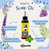 AllDay Locks Scalp Oil | Soothe, Nourish, Condition Dry, Itchy, Achy Scalp | Grapeseed, Lavender, Peppermint, Tea Tree Oil | Relieves Braid Tension | 4 oz
