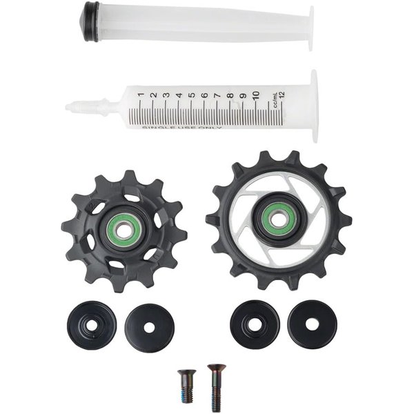SRAM RED AXS Rear Derailleur Pulley Kit - 12t Upper and 14t Lower, Ceramic Pulley Wheel Bearings, E1