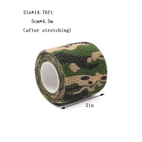 12 Pack Self Adhesive Bandage Wrap, Camouflage Cohesive Tape