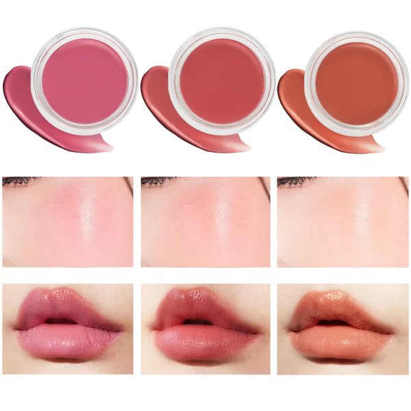 SON&PARK Arti Line Lip & Cheek Balm Multi-Use Trio, Hydrating Color for Lips & Cheeks, Long-Lasting, Buildable Formula, 2-in-1 Korean Beauty Makeup (01 Sunset, 02 Peony, 03 Mellow) 4g, 0.14oz