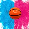 EpicGifts Basketball Gender Reveal Ball - Outdoor Basketball Pink and Blue Baby Theme Party Decorations - Boy or Girl Empty Ball with Powder Included