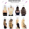 LaaVoo Nano Ring Hair Extensions Human Hair Medium Brown Nano Bead Hair Extensions Human Hair Cold Fusion Brown Nano Tip Hair Extensions Human Hair 50g/50s 20in