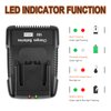18V R86092 Fast Charger Lithium Battery Charger for RIDGID Tools 18V Battery R840083, R840085, R840086, R840087, AC840085, AC840086, AC840087P AC840089 etc.