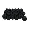 Shepherd Hardware 8758E Leg Tips 1/2-Inch Inside Diameter Rubber Chair Leg Caps, Black, 24 Count (Pack of 1)