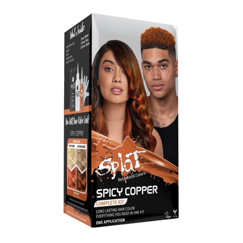 Splat Semi-Permanent Complete Hair Color Kit/Spicy Copper