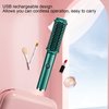Cordless Hair Straightening Curling Brush Evenly Quickly Heating USB Rechargeable Women Home Salon Hair Styling Tool for Silky Hair