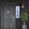 5 Inch House Numbers for Outside, Metal Modern Floating House Numbers, Garden Door Mailbox Decor Number with Nail Kit, Visibility Signage (Black 1)