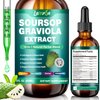 Soursop Bitters Liquid 10-in-1 with Ashwagandha, Black Seed Oil & Turmeric for Immune Support, Gut Health, Cell Regeneration & Antioxidant, Vegan, Non-GMO, Sugar-Free, 2 Fl Oz