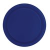 Lovely True Navy Blue Solid Round Dinner Plates - Vibrant 9" (Pack of 16) - Sturdy & Stylish - Perfect for Birthdays, Showers & Celebrations