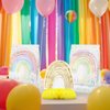 Rainbow Party Decorations - Honeycomb Centerpieces for Kids' Rainbow Birthday and Baby Shower Table Decor