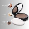 Claraline Compact Pressed Powder, Matte Finishing Powder Makeup, Long Lasting, Lightweight, Vegan Formula, Easy to Apply Makeup for Girl & Women, 0.35 Oz, Ivory