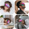 NOHSHE Abstract Marble Silk Eye Mask Sleep Mask Fluid Colorful Painting Artwork Texture Eye Mask with Adjustable Strap Lightweight for Women Work Travel Night Sleep