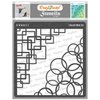 CrafTreat Geometric Corner Stencils for Painting on Wood, Wall, Tile, Canvas, Paper, Fabric and Floor - Retro Corner Stencil - 6x6 Inches - Reusable DIY Art and Craft Stencils