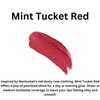 Boston Mints Mint Tucket Red Lip Gloss (.25oz) -Vegan, gluten-free, cruelty-free formula with Aloe, Vitamins C & E, and a refreshing hint of spearmint extract for soft and hydrated lips.