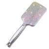 Fashion Premium Glass AB Color Crystal Paddle Brush,Exclusive Blingbling Hair Brush,Massage Air Cushion Rhinestone Hair Comb For Women