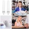 SEWACC 4pcs U- Shaped Lamp Bulb Tube 9W UV 365nm Lamp Tube for Nail Art Dryer UV Lamp Light Replacement