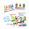 Crayola Washable Kids Paint Set (50pcs), Includes Watercolor & Washable Paints, Painting Paper, Paint Sponge, Kids Paint Brushes
