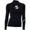 SCUBAPRO Women's UPF80 T-Flex Long-Sleeve Rash Guard, Onyx, Medium