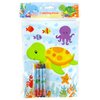 TINYMILLS Sea Turtles Animals Coloring Book Set with 12 Coloring Books and 48 Crayons Ocean Animals Birthday Party Supplies Favor Bag Filler Carnival Prizes Rewards