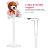 Toyvian 18 inches Doll Stands 4Pcs Adjustable Doll Display Stands Doll Support Stand Action Figure Stand Doll Bracket White Rack Organizers Dolls Accessories for Size 13inches - 18inches American Doll
