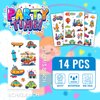 EMOME kids tattoos temporary, Fake Tattoos for Kids Party Favor, Boys and Girls Birthday Party Supplies Decorations Goodie Bag Stuffers (Construction)