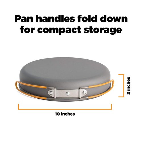 Jetboil 10-Inch Non Stick Camping Cookware Fry Pan for Jetboil Camping and Backpacking Stoves