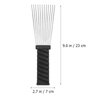 FOMIYES Braided Wigs Metal Hair Pick Barber Comb: 2pcs Steel Wide Tooth Afro Pick Flat Comb Wig Braid Detangle Comb Hair Styling Tool for Man Women Curly Hair Hair Styling Accessories