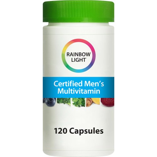 Rainbow Light Multivitamin for Men, Vitamin C, D & Zinc, Probiotics, Men's Multivitamin Provides High Potency Immune, Heart, & Liver Support, Non-GMO, Vegetarian, 120 Tablets