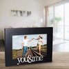 Malden International Designs Expressions You and Me Black Wood Picture Frame, 4x6, Black