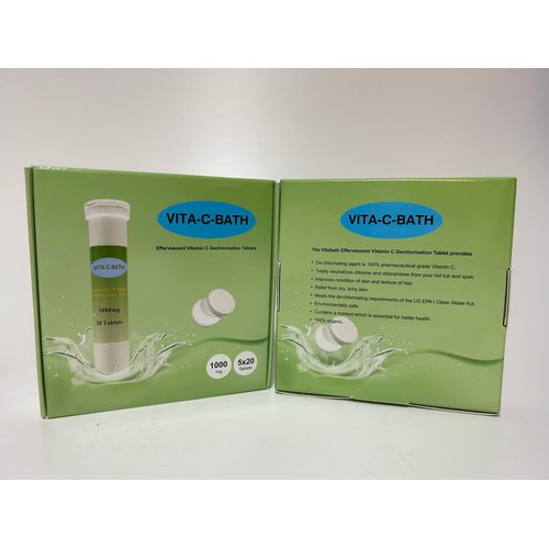 Vitabath Vita-c-bath Effervescent Vitamin C Dechlorination, 1000 mg, 100 Tablets