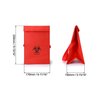 QWORK Medical Insulated Biohazard Cooler Bag, 2 Pack Medical Specimen Transport Bag, Bio Transport Bag, 6.75" x 10" x 5.75", Red
