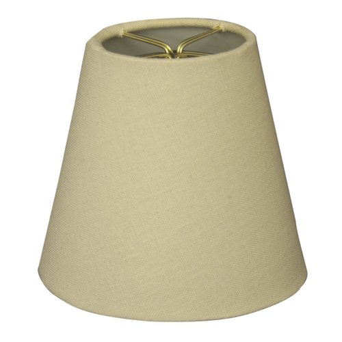 Royal Designs Designer Mushroom Pleat Empire Clip On Chandelier Lamp Shade, 3"" x 5"" x 4.5"", Set of 6 (CS-924-5LNBG)
