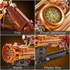 Finger Rock Ideas Steampunk Mechanical Gun Weapon Building Blocks Set for Adults, Gun Building Kit with a Base for Display, 899 PCS Classic Toy Weapon Model Collection Gifts for Teens Boys 10+