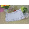 DECORA 9X6.5 Inch Rectangle White Paper Doilies for Birthday Party Wedding Tableware Decoration,Pack of 200