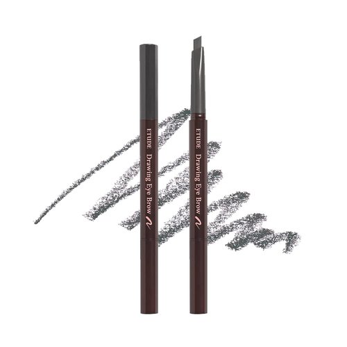 ETUDE Drawing Eye Brow #4 Dark Gray | Long Lasting Eyebrow Pencil for Soft Textured Natural Daily Look Eyebrow Makeup | Korean Makeup, Kbeauty, Perfect for Gift