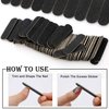 100 Pcs Mini Nail Files Bulk, Mwoot Disposable Double Sided Emery Board 180/240 Grit, Fingernail Nail File Buffer Set Manicure Tool for Natural Acrylic Fake Nails Home and Salon Use (Black)
