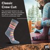 FITS Medium Hiker Crew Sock for Men and Women, Merino Wool, Cushion, Breathable, Odor Resistant, Lightweight Hiking Sock, Navy, Medium